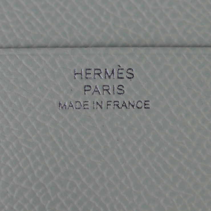 新品未使用展示品 HERMES エルメス ベアン コンビネ 三つ折り財布 - ヴォーエプソン ヴェールフィズ シルバー金具 B刻印