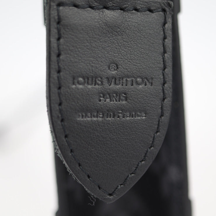 美品 LOUIS VUITTON ルイ ヴィトン トランク ポシェット セカンドバッグ M45937 モノグラムエクリプス レザー ブラック グレー クラッチバッグ ポーチ ビトン