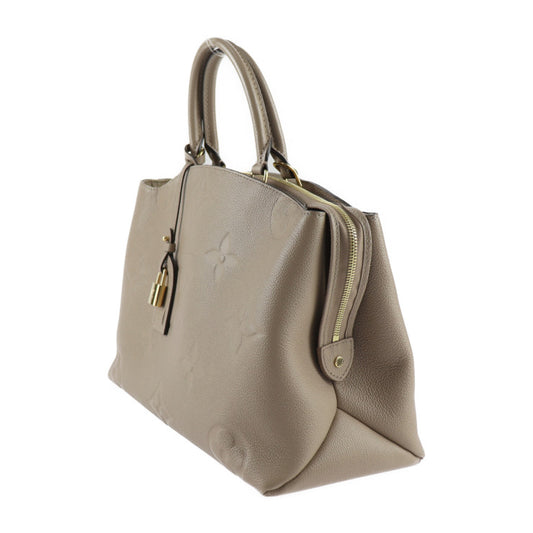 美品 LOUIS VUITTON ルイ ヴィトン グラン パレMM モノグラムアンプラント ハンドバッグ M45833 レザー トゥルトレール ゴールド金具 2WAY ショルダーバッグ ベージュ系
