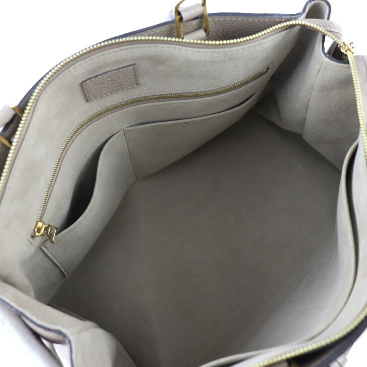 美品 LOUIS VUITTON ルイ ヴィトン グラン パレMM モノグラムアンプラント ハンドバッグ M45833 レザー トゥルトレール ゴールド金具 2WAY ショルダーバッグ ベージュ系