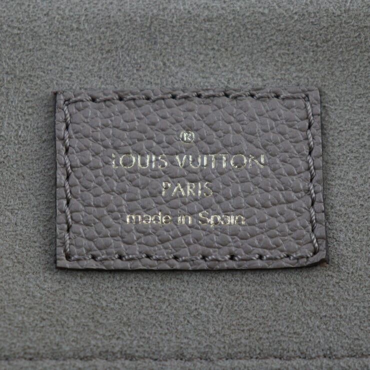 美品 LOUIS VUITTON ルイ ヴィトン グラン パレMM モノグラムアンプラント ハンドバッグ M45833 レザー トゥルトレール ゴールド金具 2WAY ショルダーバッグ ベージュ系