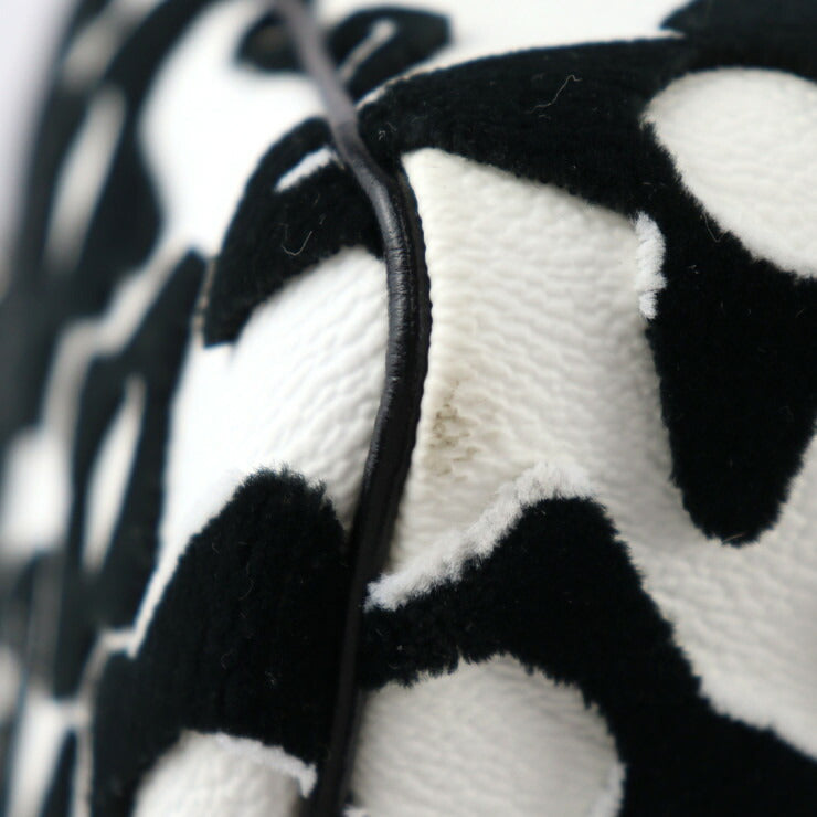 美品 LOUIS VUITTON ルイ ヴィトン スピーディ バンドリエール 25 ウルス フィッシャー ハンドバッグ M45563 タフテッド モノグラムキャンバス×レザー ホワイト ブラック シルバー金具 2WAY