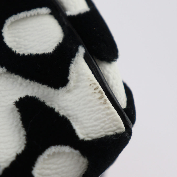 美品 LOUIS VUITTON ルイ ヴィトン スピーディ バンドリエール 25 ウルス フィッシャー ハンドバッグ M45563 タフテッド モノグラムキャンバス×レザー ホワイト ブラック シルバー金具 2WAY