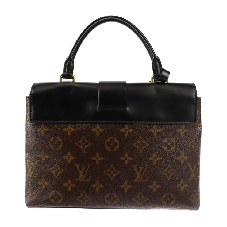 LOUIS VUITTON ルイ ヴィトン ワンハンドル フラップバッグ MM モノグラム ハンドバッグ M43125 PVC カーフ ブラウン ブラック ゴールド金具 2WAY ショルダーバッグ ビトン