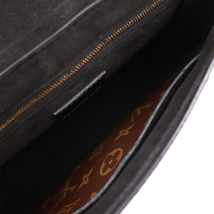 LOUIS VUITTON ルイ ヴィトン ワンハンドル フラップバッグ MM モノグラム ハンドバッグ M43125 PVC カーフ ブラウン ブラック ゴールド金具 2WAY ショルダーバッグ ビトン