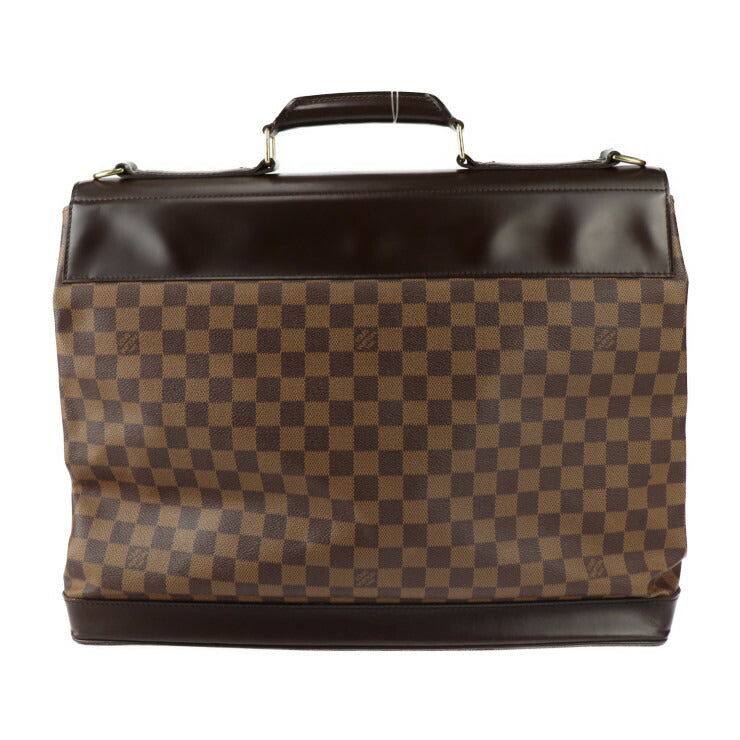 美品 LOUIS VUITTON ルイ ヴィトン ウエストエンド PM ダミエ ボストンバッグ N41130 PVC カーフ エベヌ ブラウン ゴールド金具 2WAY ショルダーバッグ ビトン