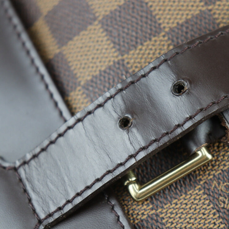 美品 LOUIS VUITTON ルイ ヴィトン ウエストエンド PM ダミエ ボストンバッグ N41130 PVC カーフ エベヌ ブラウン ゴールド金具 2WAY ショルダーバッグ ビトン