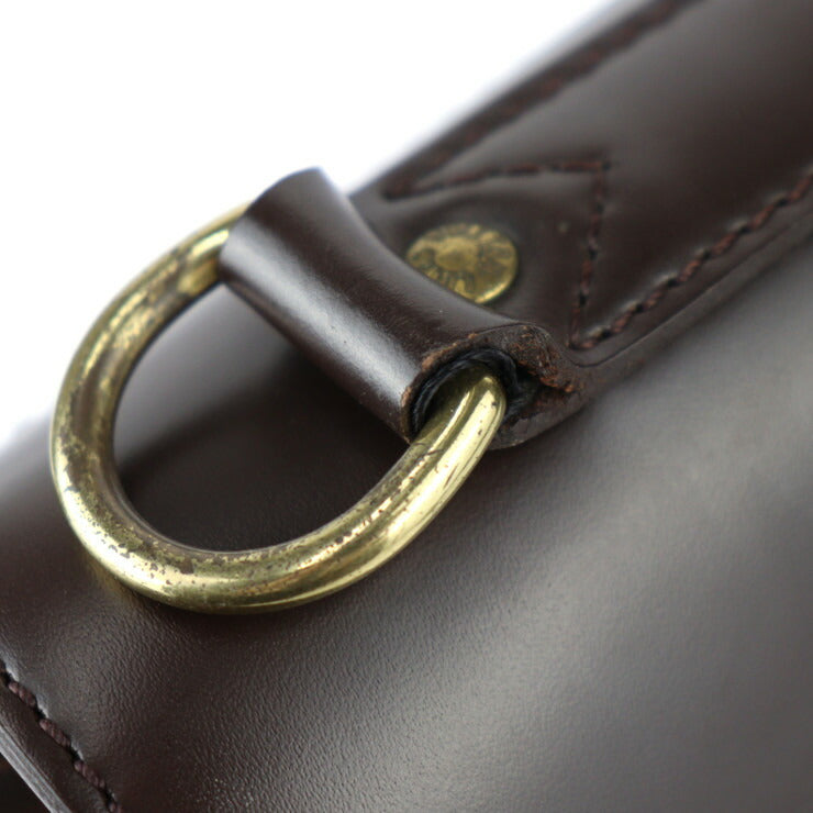 美品 LOUIS VUITTON ルイ ヴィトン ウエストエンド PM ダミエ ボストンバッグ N41130 PVC カーフ エベヌ ブラウン ゴールド金具 2WAY ショルダーバッグ ビトン