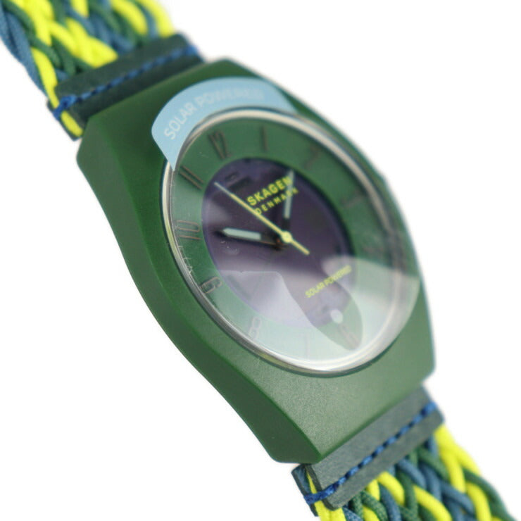 新品未使用展示品 SKAGEN スカーゲン SAMS?シリーズ 腕時計 SKW6881 tide ocean material（海洋プラスチック) グリーン イエロー ブルー 三針 クォーツ