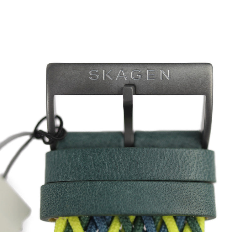 新品未使用展示品 SKAGEN スカーゲン SAMS?シリーズ 腕時計 SKW6881 tide ocean material（海洋プラスチック) グリーン イエロー ブルー 三針 クォーツ