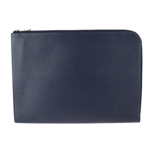 超美品 LOUIS VUITTON ルイ ヴィトン ポシェットジュールGM セカンドバッグ M64154 エピレザー ブルーマリーヌ シルバー金具 L字ファスナー クラッチバッグ ポーチ ビトン