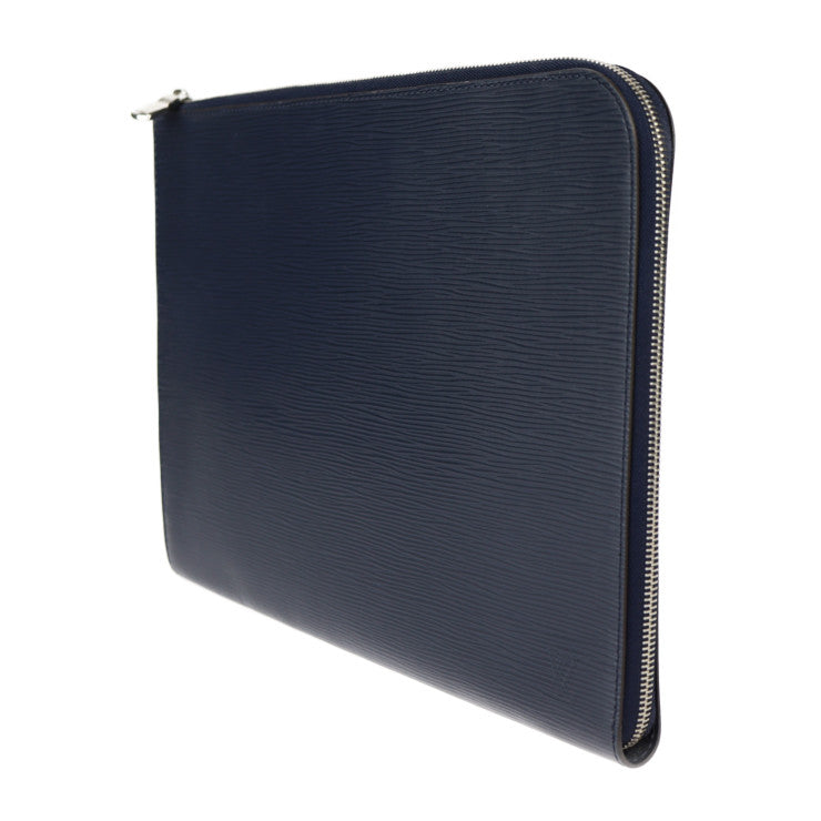 超美品 LOUIS VUITTON ルイ ヴィトン ポシェットジュールGM セカンドバッグ M64154 エピレザー ブルーマリーヌ シルバー金具 L字ファスナー クラッチバッグ ポーチ ビトン