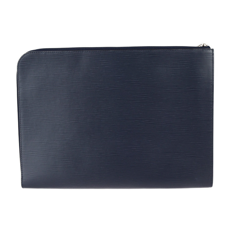 超美品 LOUIS VUITTON ルイ ヴィトン ポシェットジュールGM セカンドバッグ M64154 エピレザー ブルーマリーヌ シルバー金具 L字ファスナー クラッチバッグ ポーチ ビトン