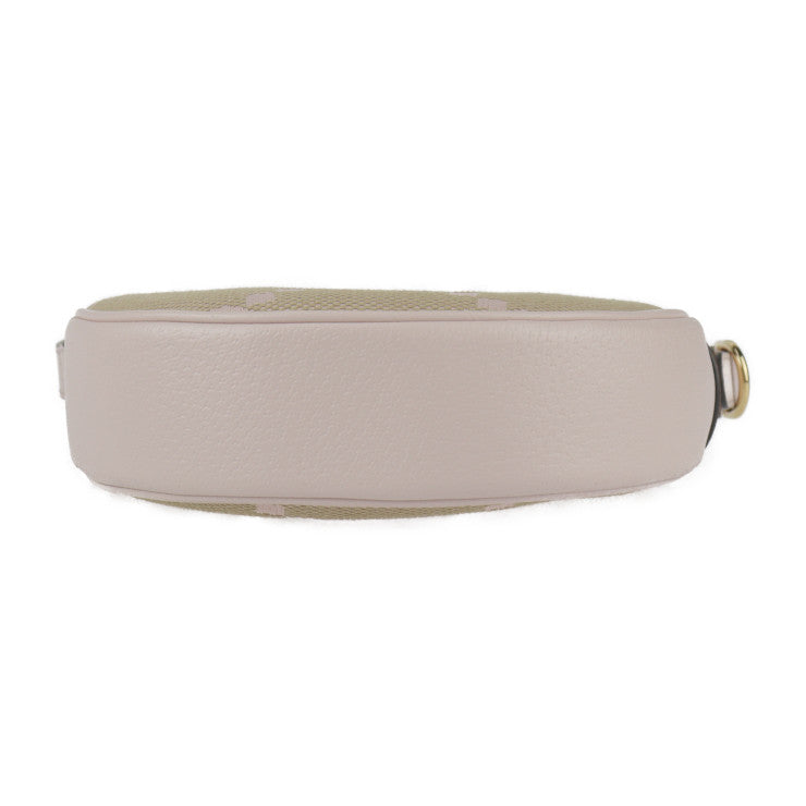 新品未使用展示品 GUCCI グッチ GG ミニバッグ ジャンボGG ハンドバッグ 658551 キャンバス レザー ベージュ系 ピンク系 ゴールド金具 ショルダーバッグ