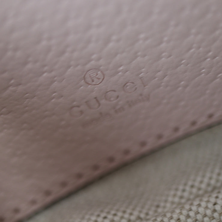 新品未使用展示品 GUCCI グッチ GG ミニバッグ ジャンボGG ハンドバッグ 658551 キャンバス レザー ベージュ系 ピンク系 ゴールド金具 ショルダーバッグ