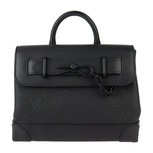 美品 LOUIS VUITTON ルイ ヴィトン スティーマー PM モノグラム ハンドバッグ M24436 トリヨンレザー ブラック 2WAY ショルダーバッグ