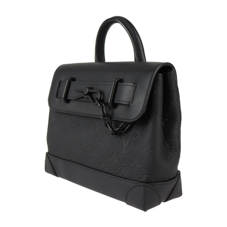 美品 LOUIS VUITTON ルイ ヴィトン スティーマー PM モノグラム ハンドバッグ M24436 トリヨンレザー ブラック 2WAY ショルダーバッグ