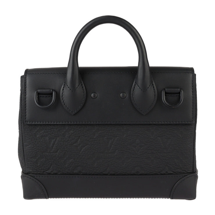 美品 LOUIS VUITTON ルイ ヴィトン スティーマー PM モノグラム ハンドバッグ M24436 トリヨンレザー ブラック 2WAY ショルダーバッグ