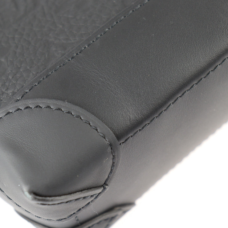 美品 LOUIS VUITTON ルイ ヴィトン スティーマー PM モノグラム ハンドバッグ M24436 トリヨンレザー ブラック 2WAY ショルダーバッグ