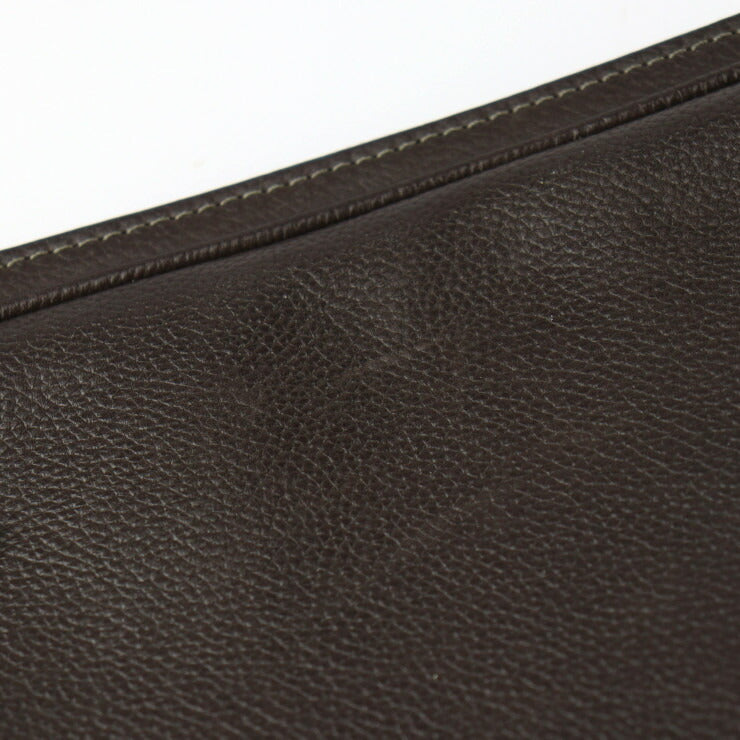 美品 LOUIS VUITTON ルイ ヴィトン ポルト オーディナチュール セカンドバッグ M95777 レザー ブラウン シルバー金具 クラッチバッグ パソコンケース タブレットケース ビトン