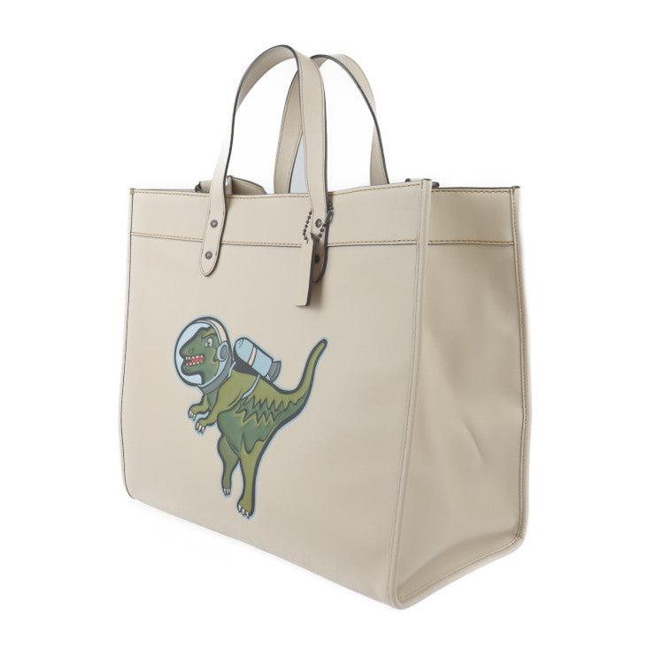 超美品 COACH コーチ フィールド トート 40 レキシー スペース トートバッグ CG592 レザー ベージュ 2WAY ショルダーバッグ