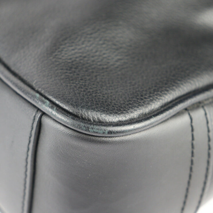 美品 COACH コーチ トンプソン スリム コミューター X ビジネスバッグ 70859 レザー ブラック シルバー金具 2WAY ショルダーバッグ ブリーフケース