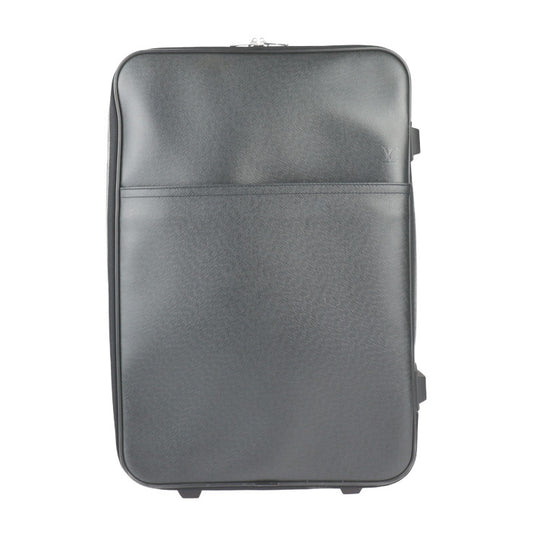 美品 LOUIS VUITTON ルイ ヴィトン ペガス55 タイガ キャリーバッグ M23312 レザー アルドワーズ ブラック系 シルバー金具 スーツケース キャスター付き 旅行鞄 2輪 ビトン