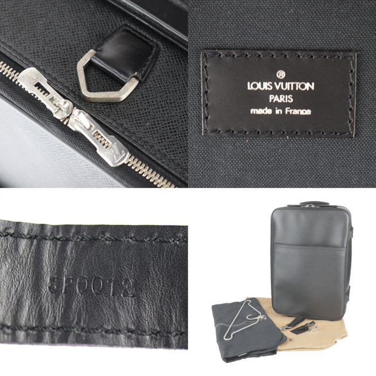 美品 LOUIS VUITTON ルイ ヴィトン ペガス55 タイガ キャリーバッグ M23312 レザー アルドワーズ ブラック系 シルバー金具 スーツケース キャスター付き 旅行鞄 2輪 ビトン