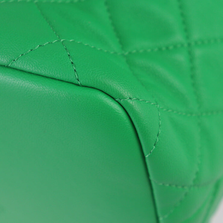 美品 CHANEL シャネル ホーボーバッグ 23 マトラッセ ハンドバッグ AS1747 ラムスキン グリーン ゴールド金具 2WAY ショルダーバッグ ココマーク