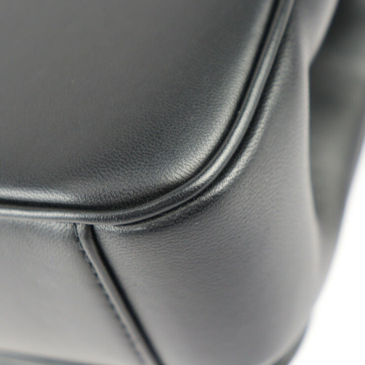 美品 CHANEL シャネル チェーン ショルダーバッグ ショルダーバッグ AS0321 カーフスキン ブラック ゴールド金具 ココマーク クロスボディ