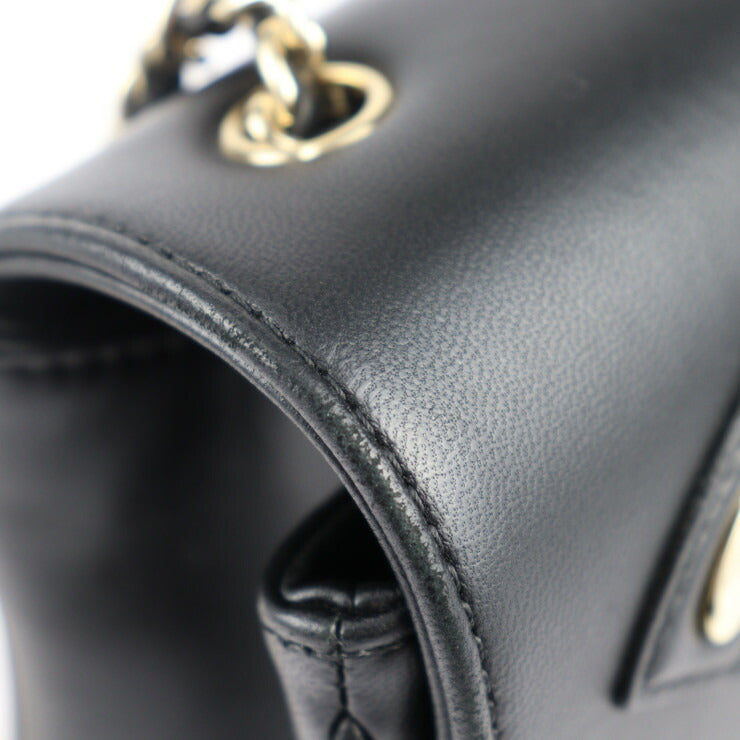 美品 CHANEL シャネル チェーン ショルダーバッグ ショルダーバッグ AS0321 カーフスキン ブラック ゴールド金具 ココマーク クロスボディ