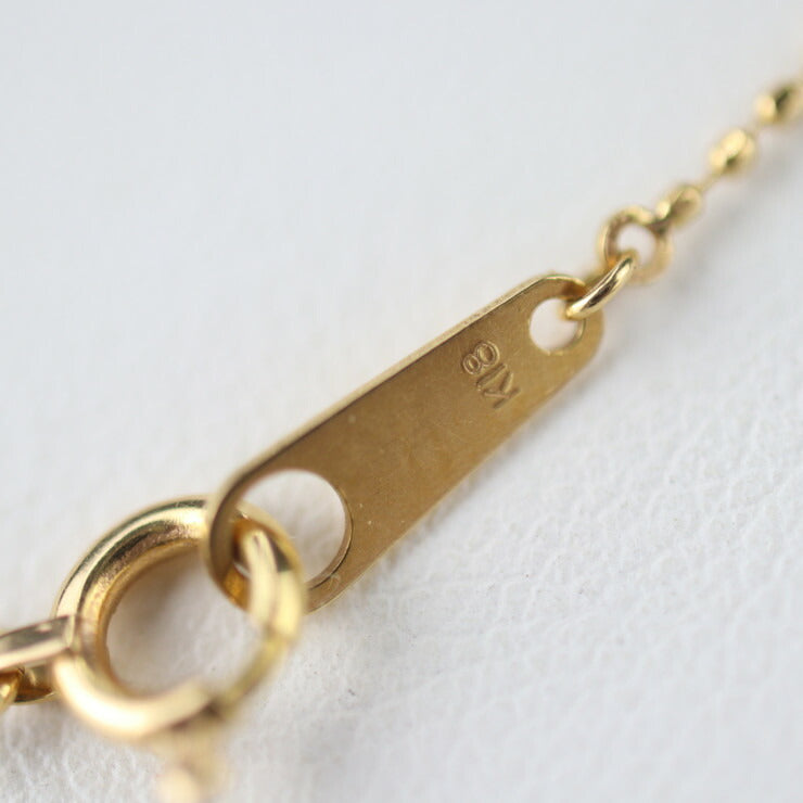 courreges クレージュ デザインネックレス ネックレス - K18ゴールド K18 × ダイヤモンド 0.07ct イエローゴールド ペンダント