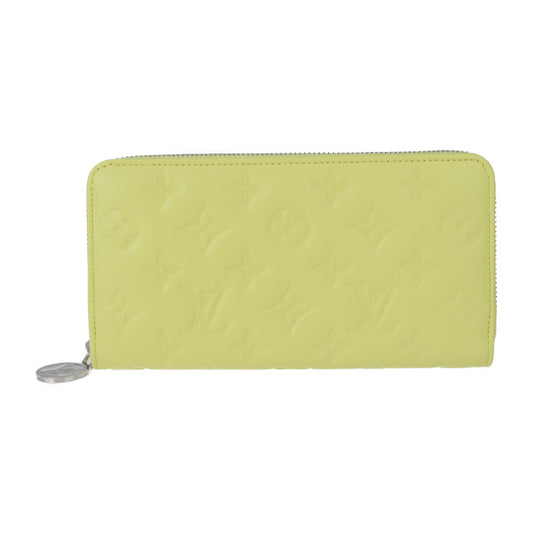 新古未使用展示品 LOUIS VUITTON ルイ ヴィトン ジッピー・ウォレット モノグラム 長財布 M83104 ラムレザー イエロー シルバー金具 ラウンドファスナー ビトン