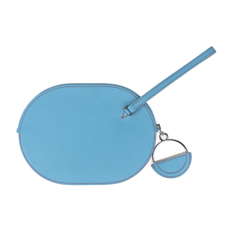 新古未使用展示品 HERMES エルメス イン ザ ループ トゥー ゴー ポーチ ポーチ - シェーブル セレスト シルバー金具 リストレット セカンドバッグ クラッチバッグ D刻印