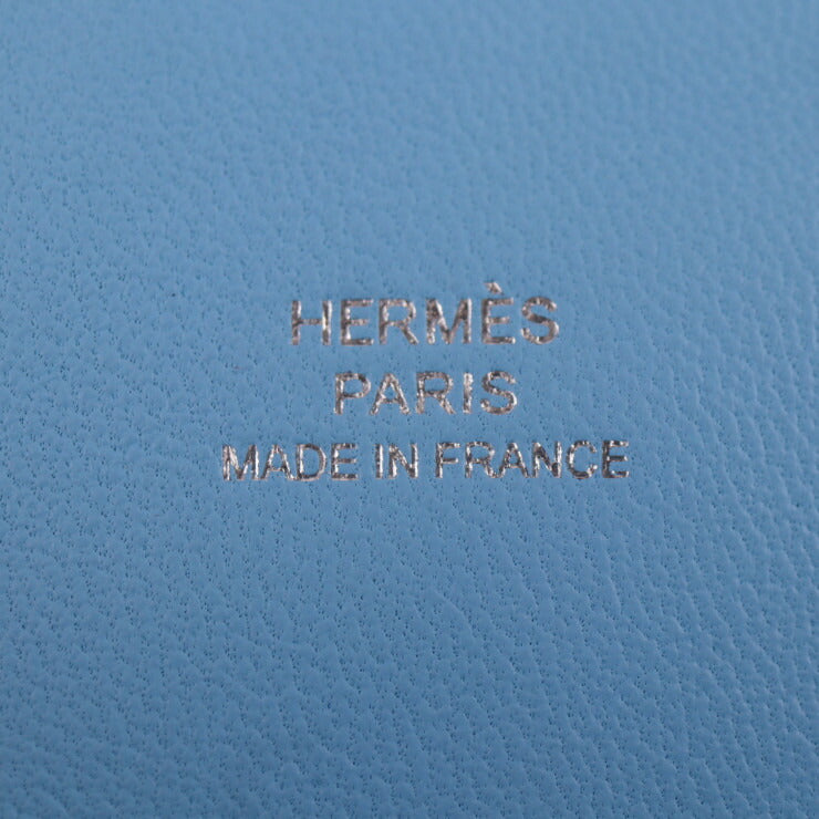 新古未使用展示品 HERMES エルメス イン ザ ループ トゥー ゴー ポーチ ポーチ - シェーブル セレスト シルバー金具 リストレット セカンドバッグ クラッチバッグ D刻印