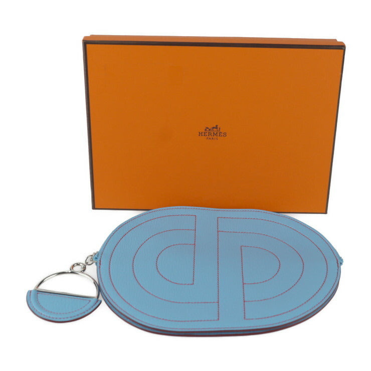 新古未使用展示品 HERMES エルメス イン ザ ループ トゥー ゴー ポーチ ポーチ - シェーブル セレスト シルバー金具 リストレット セカンドバッグ クラッチバッグ D刻印
