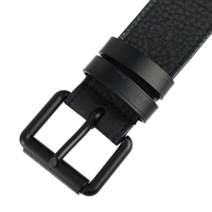 超美品 LOUIS VUITTON ルイ ヴィトン サンチュール シグネチャー モノグラム ベルト MP058U 表記サイズ 90/36 レザー ブラック チェーン ヴァージルアブロー ビトン