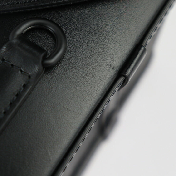 超美品 LOUIS VUITTON ルイ ヴィトン ヴェルティカル トランク ウェアラブル ウォレット モノグラム エクリプス ショルダーバッグ M82077 PVC レザー ブラック