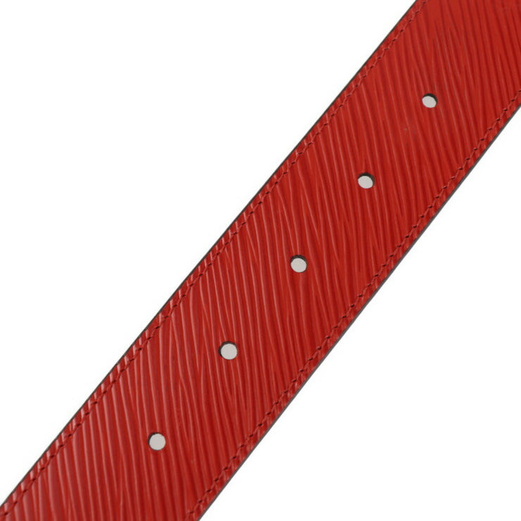 超美品 LOUIS VUITTON ルイ ヴィトン サンチュール LV サークル リバーシブル 35MM ベルト M9936W 表記サイズ 80/32 モノグラムキャンバス エピレザー ブラウン コクリコ ゴールド金具 ビトン