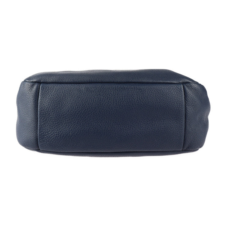 美品 PRADA プラダ VITELLO PHENIX ショルダーバッグ 1BC133 レザー BALTICO ネイビー シルバー金具 2WAY ワンショルダー