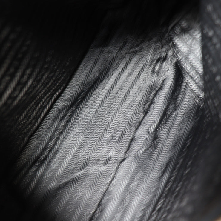 美品 PRADA プラダ VITELLO PHENIX ショルダーバッグ 1BC133 レザー BALTICO ネイビー シルバー金具 2WAY ワンショルダー