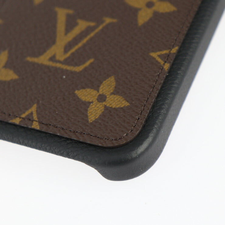 美品 LOUIS VUITTON ルイ ヴィトン IPHONE バンパー 15 PRO MAX モノグラム その他小物 M82888 PVC レザー ブラウン ブラック