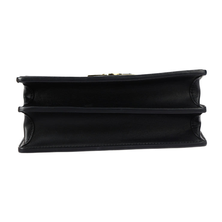 美品 LOUIS VUITTON ルイ ヴィトン ドーフィーヌ NV MM エピ ショルダーバッグ M56141 レザー ブラック ゴールド金具 2WAY チェーン