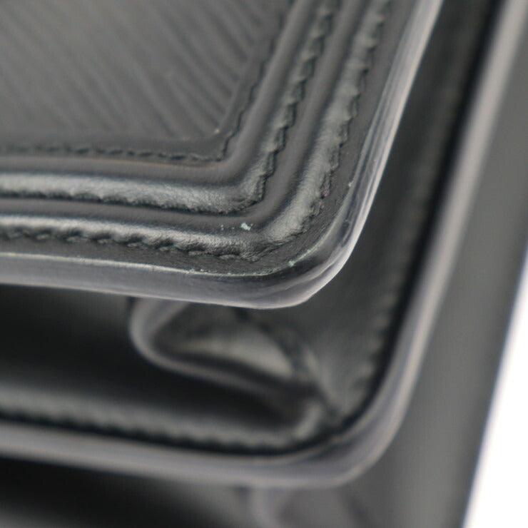 美品 LOUIS VUITTON ルイ ヴィトン ドーフィーヌ NV MM エピ ショルダーバッグ M56141 レザー ブラック ゴールド金具 2WAY チェーン