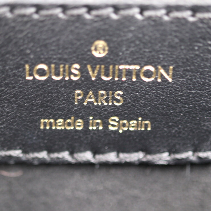 美品 LOUIS VUITTON ルイ ヴィトン ドーフィーヌ NV MM エピ ショルダーバッグ M56141 レザー ブラック ゴールド金具 2WAY チェーン