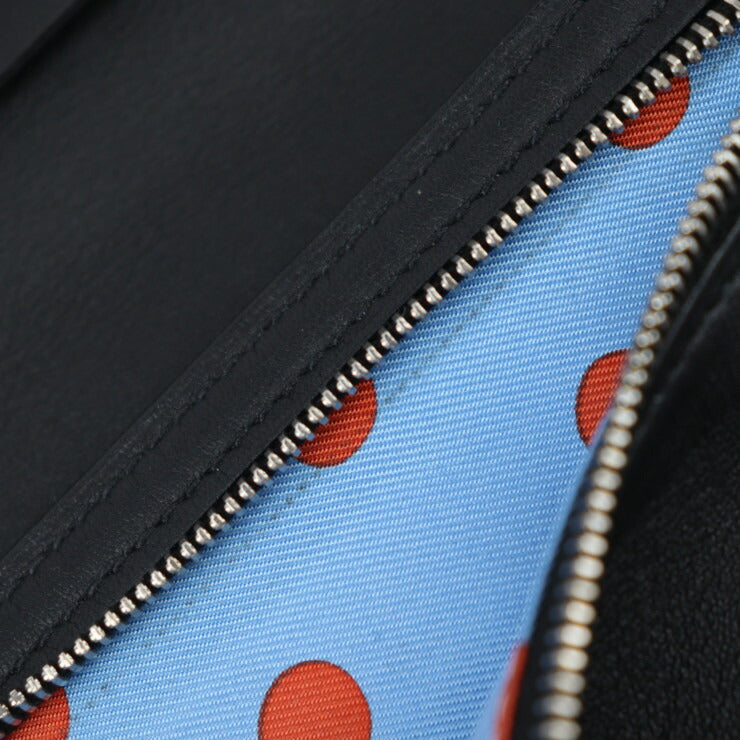 超美品 HERMES エルメス シチズン ツイル ロング 長財布 - ヴォースイフト ブラック シルバー金具 二つ折り財布 D刻印