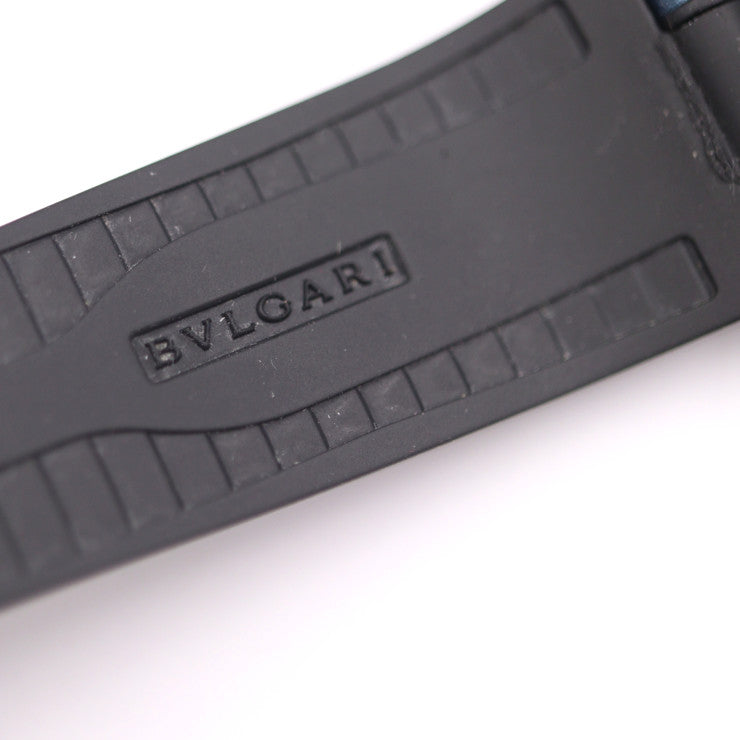 BVLGARI ブルガリ ディアゴノ マグネシウム クロノグラフ 腕時計 DG42C3SMCVDCH マグネシウム×セラミック ラバー ブルー文字盤 ブラック 自動巻き