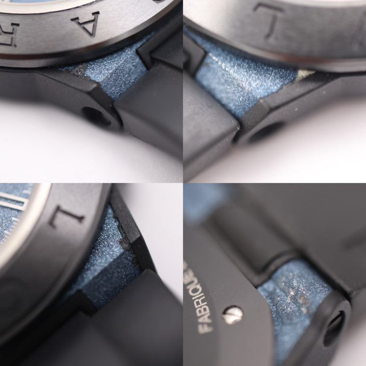 BVLGARI ブルガリ ディアゴノ マグネシウム クロノグラフ 腕時計 DG42C3SMCVDCH マグネシウム×セラミック ラバー ブルー文字盤 ブラック 自動巻き