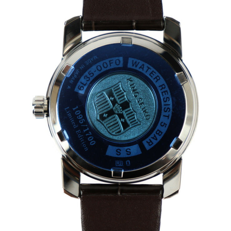 超美品 SEIKO セイコー キングセイコー KSK 1965 復刻デザイン 限定モデル 腕時計 SJE087J1 ステンレススチール クロコダイル シルバー ゴールド ブラウン 自動巻き デイト 6L35-00F0