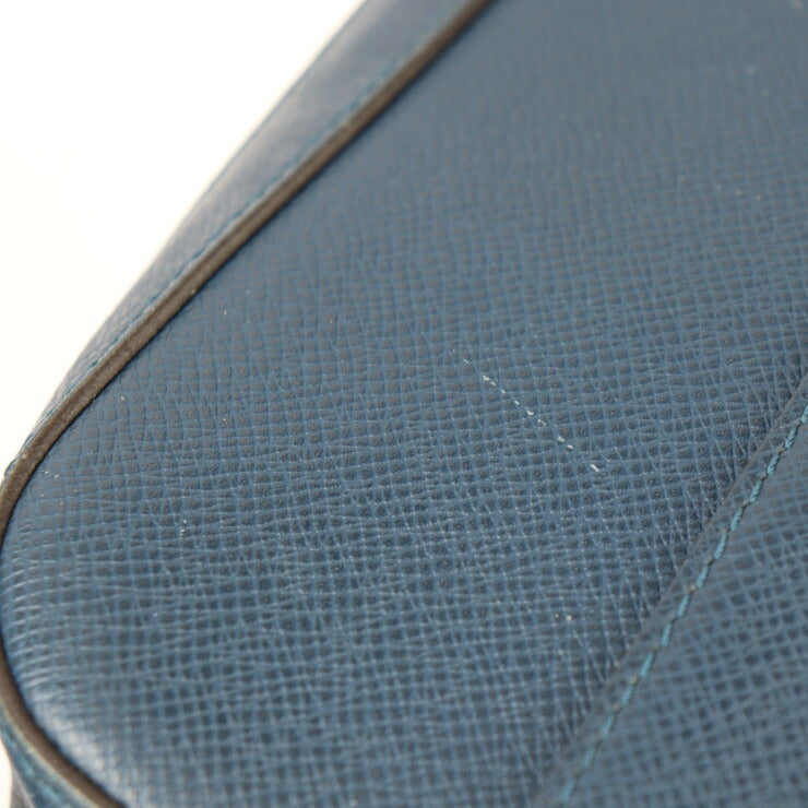 LOUIS VUITTON ルイ ヴィトン アントン メッセンジャー PM タイガ ショルダーバッグ M33426 レザー ブルーマリーヌ シルバー金具 ビトン ブルー系